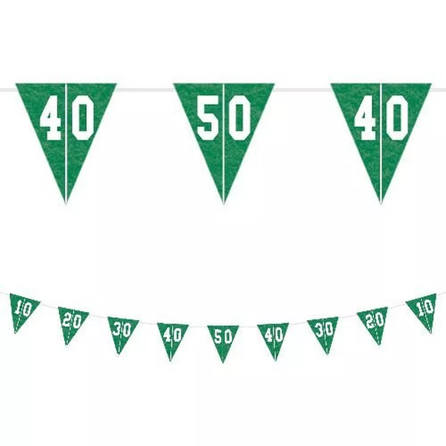 Football Field Felt Pennant Banner, 12ft