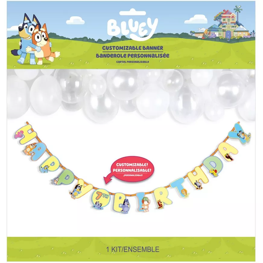 Bluey Cardstock Birthday Banner Kit, 10.5ft 4 Bluey Cardstock Birthday Banner Kit, 10.5ft