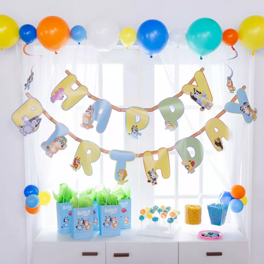 Bluey Cardstock Birthday Banner Kit, 10.5ft 5 Bluey Cardstock Birthday Banner Kit, 10.5ft