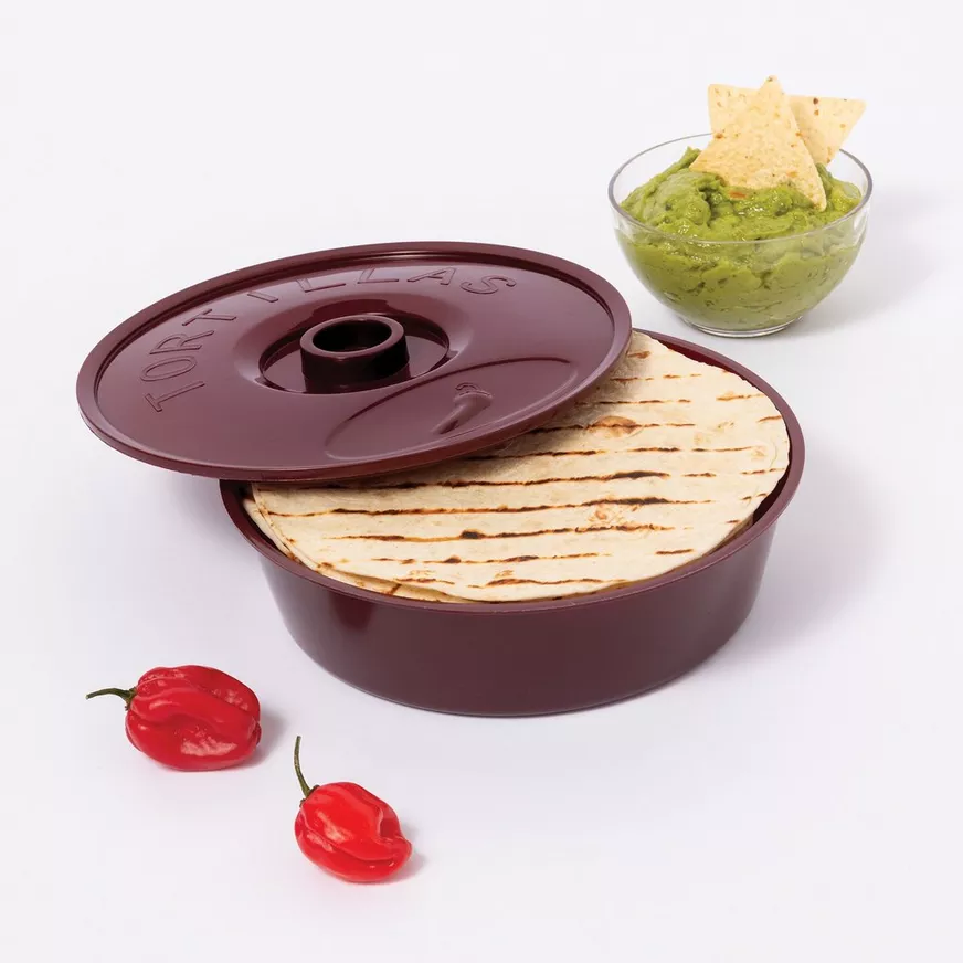 Fiesta Viva la Party Plastic Tortilla Warmer, 8.4in x 2.5in 3 Fiesta Viva la Party Plastic Tortilla Warmer, 8.4in x 2.5in