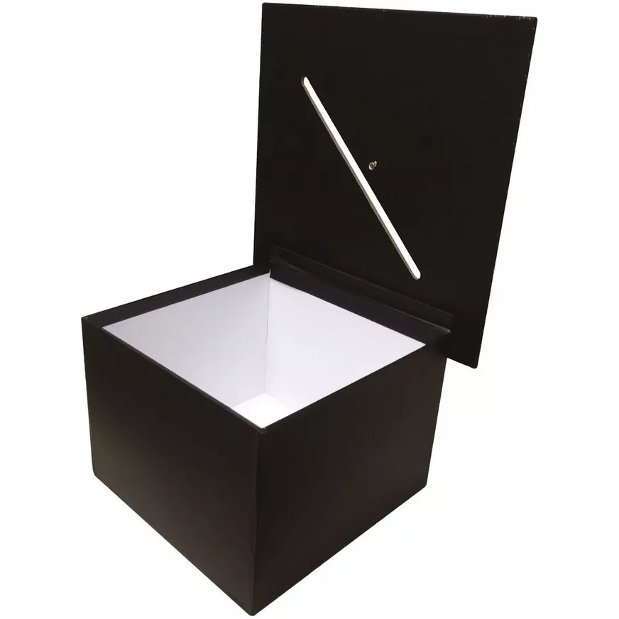 Black, Silver, & Gold Grad Cap Card Box, 8in x 5.83in 5 Black, Silver, & Gold Grad Cap Card Box, 8in x 5.83in