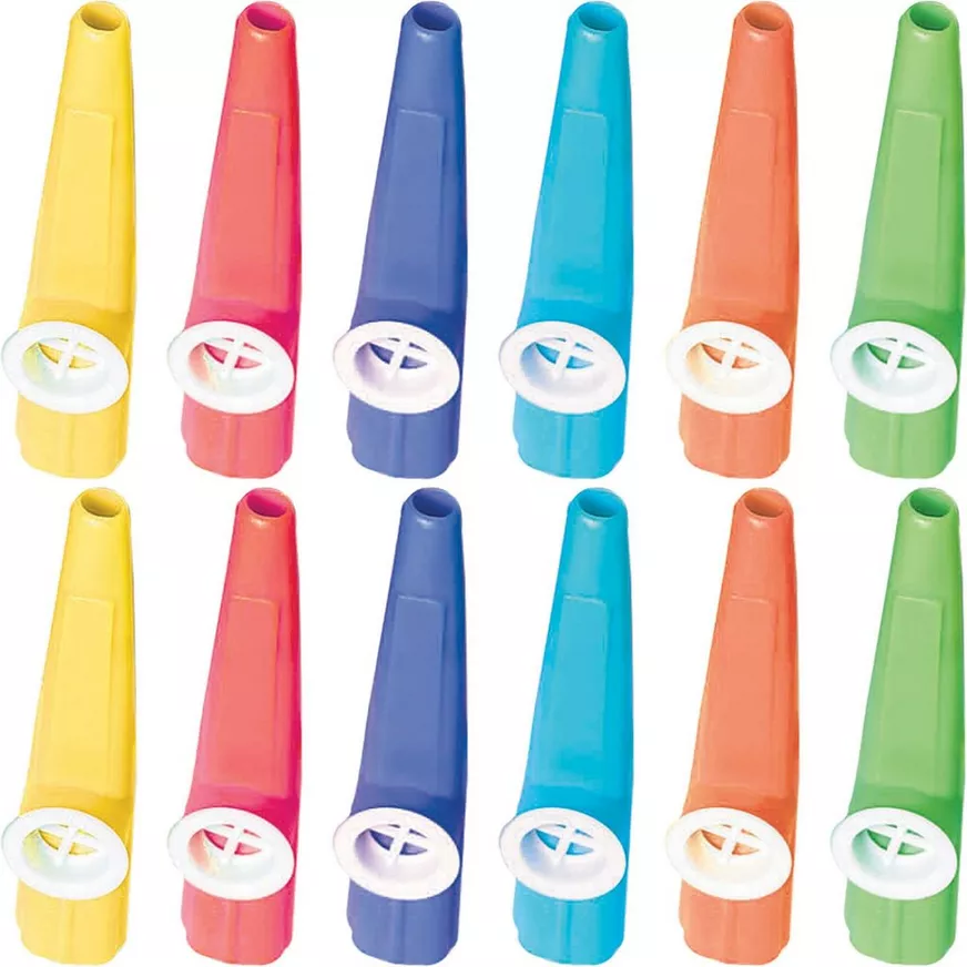 Kazoos 12ct â Colorful Plastic Kazoos Party Favors