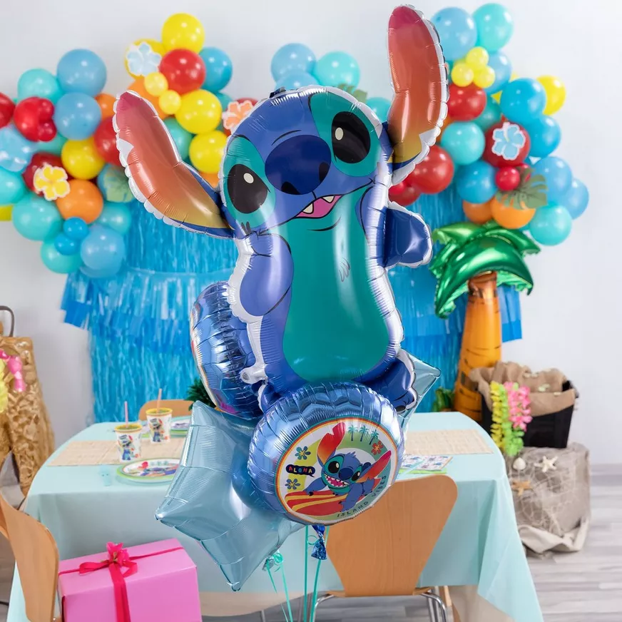 Stitch-Shaped Foil Balloon, 33in - Disney Lilo & Stitch 4 Stitch-Shaped Foil Balloon, 33in - Disney Lilo & Stitch