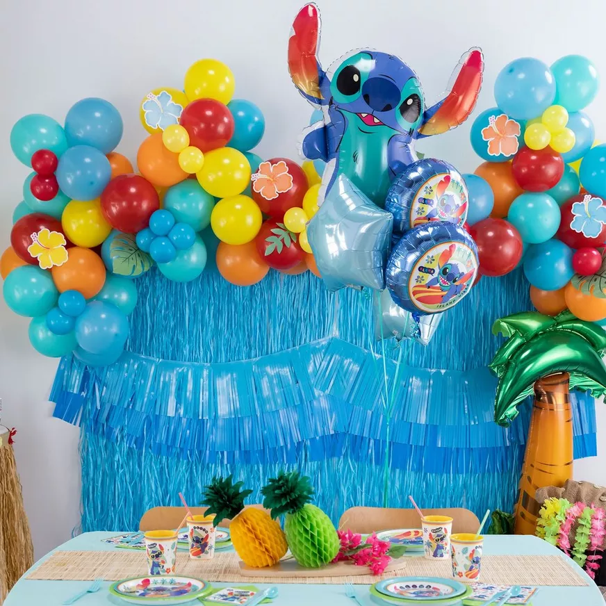 Stitch-Shaped Foil Balloon, 33in - Disney Lilo & Stitch 6 Stitch-Shaped Foil Balloon, 33in - Disney Lilo & Stitch