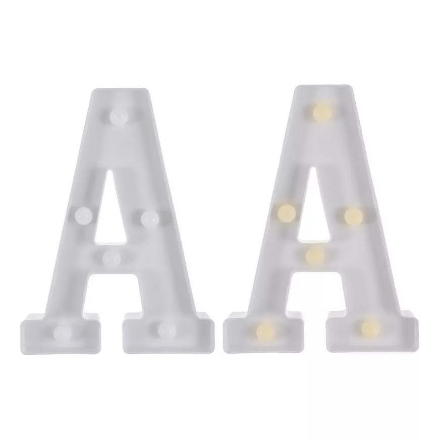 Light-Up Standing Letter A, 8.5in