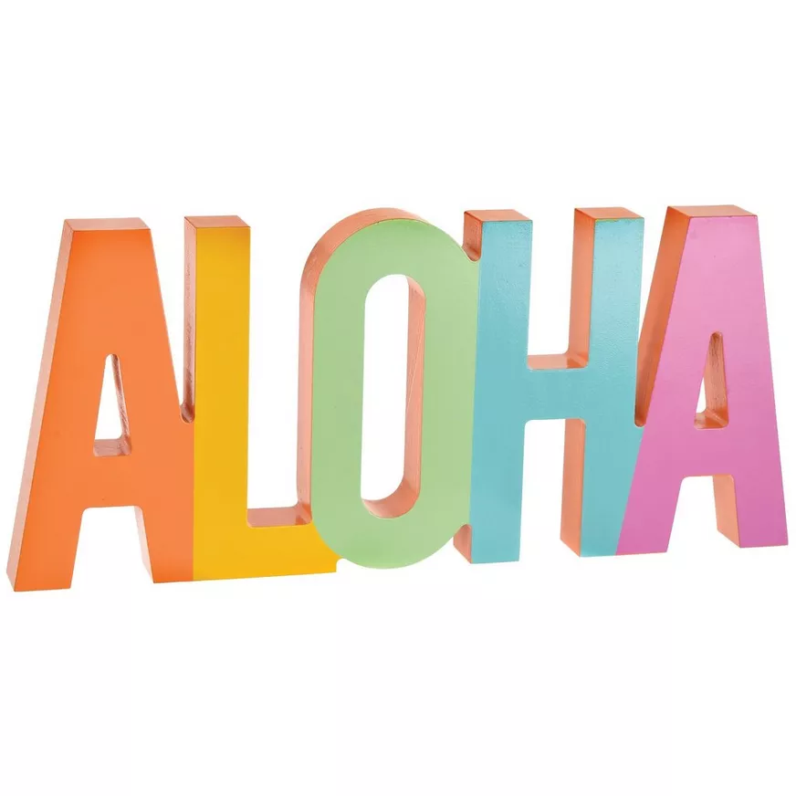 Summer Dream ALOHA Tabletop Sign