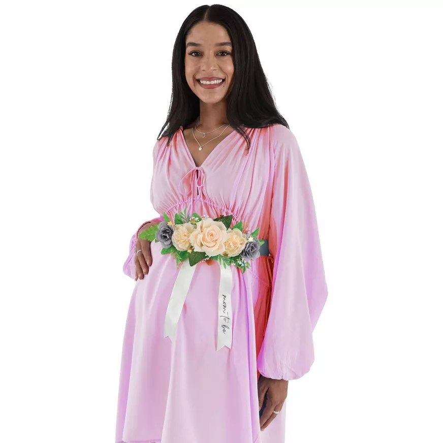 Over the Moon Mom-to-Be Baby Shower Belly Sash, 6ft