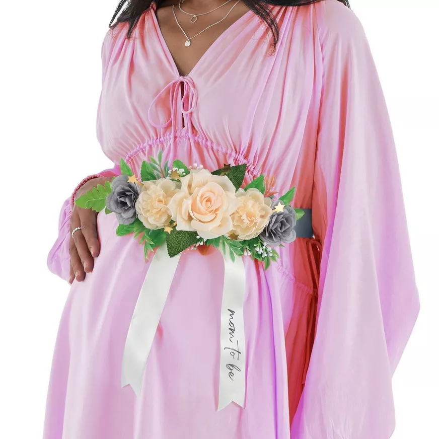 Over the Moon Mom-to-Be Baby Shower Belly Sash, 6ft 3 Over the Moon Mom-to-Be Baby Shower Belly Sash, 6ft