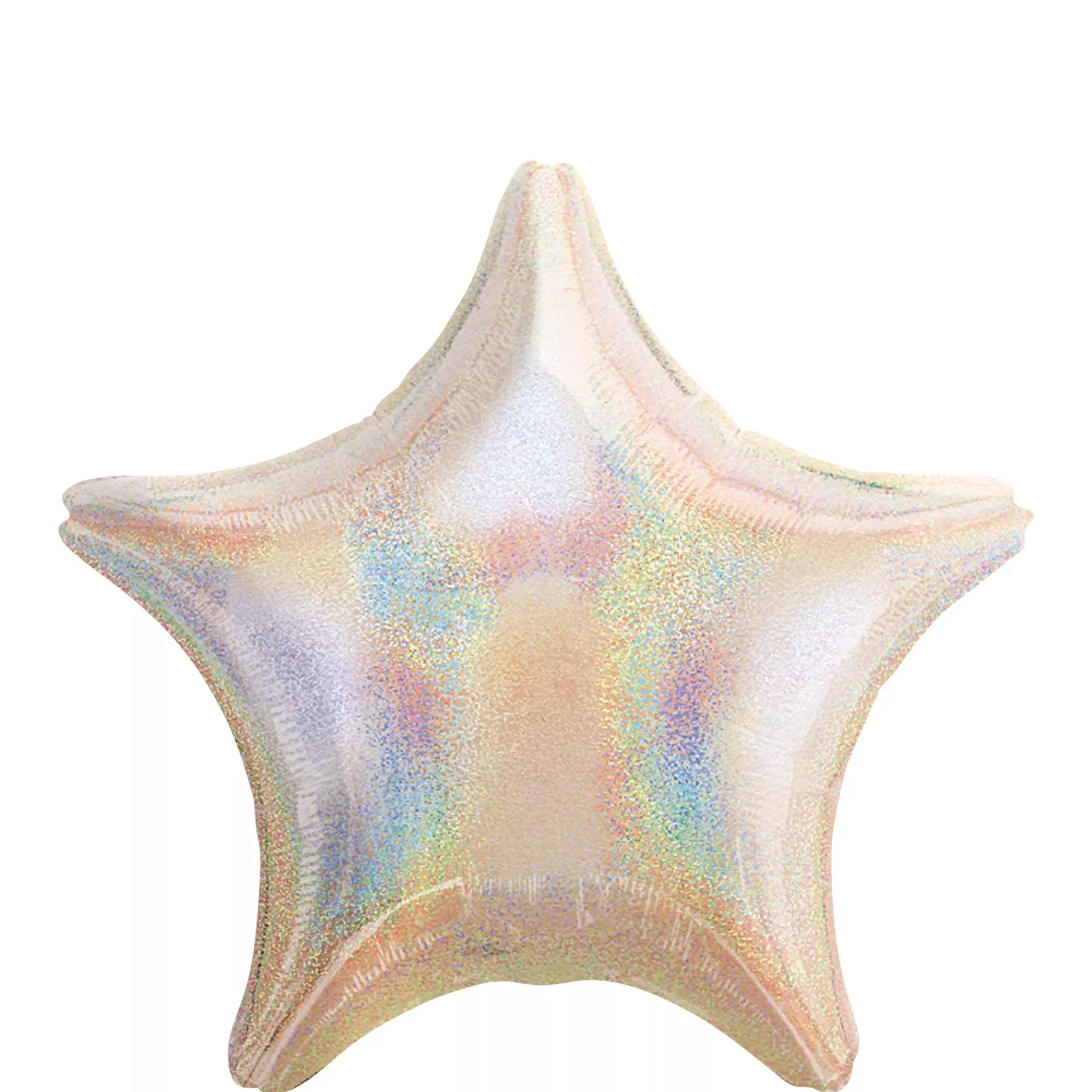 Prismatic Silver Star Foil Balloon, 19in