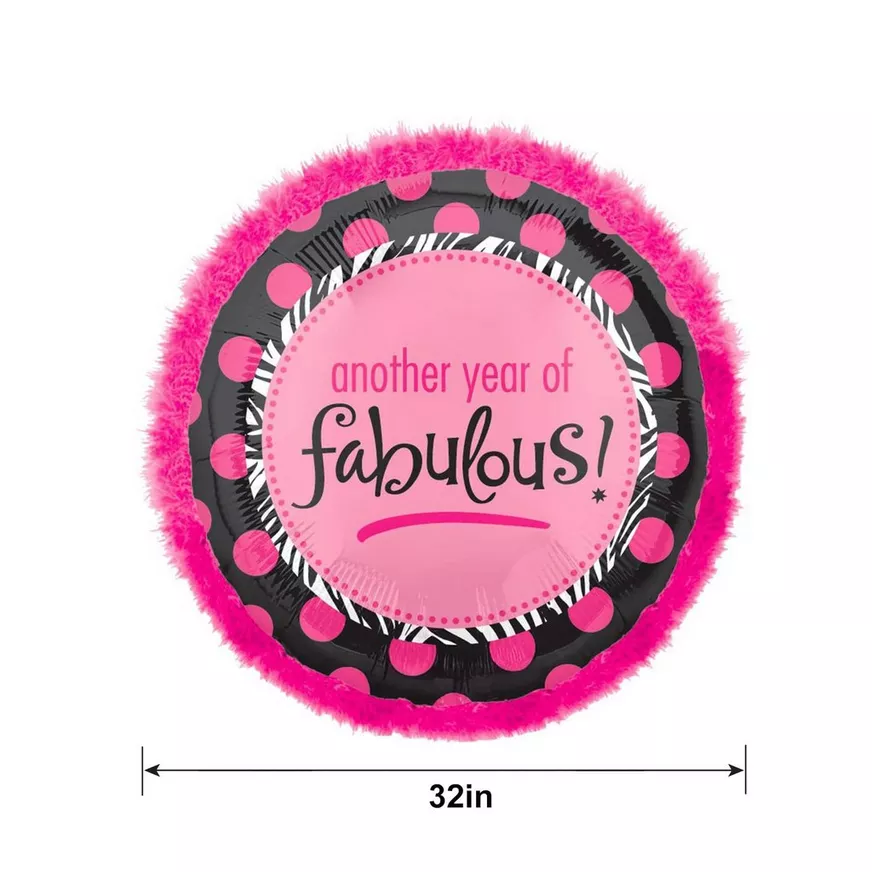 Boa Another Year of Fabulous Happy Birthday Balloon 3 Boa Another Year of Fabulous Happy Birthday Balloon