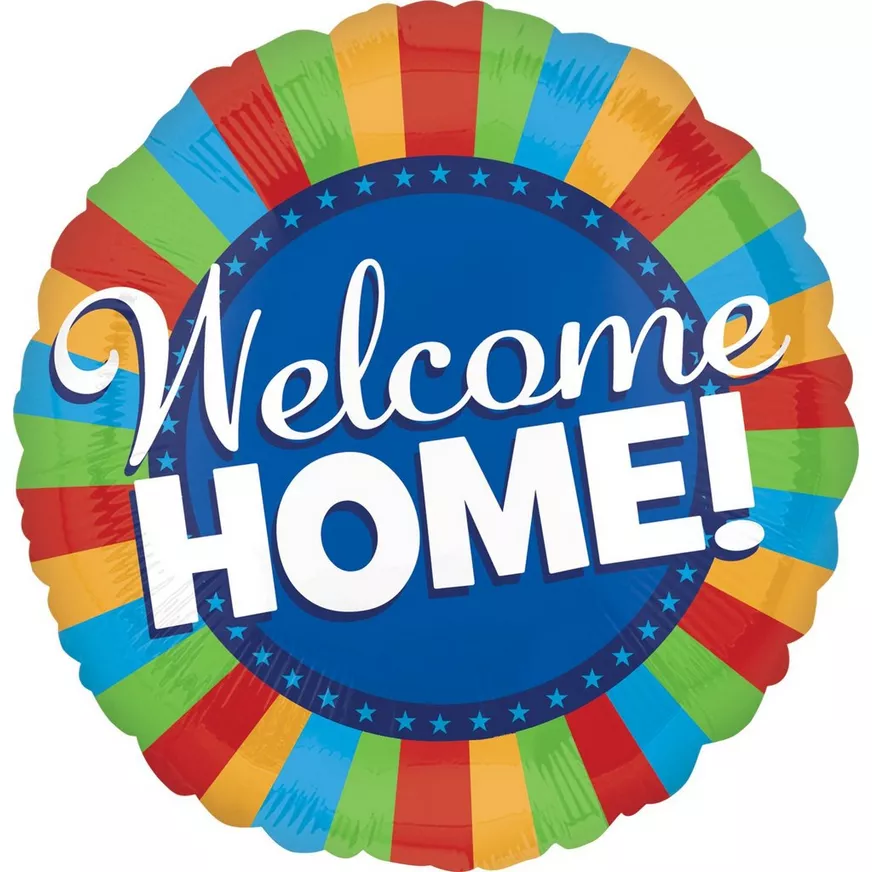 Welcome Home Blitz Foil Balloon, 32in