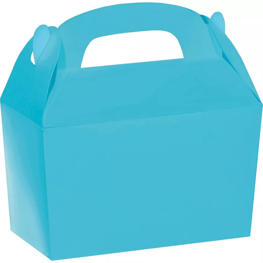 Caribbean Blue Gable Box â Small Party Favor Box, 1 Count