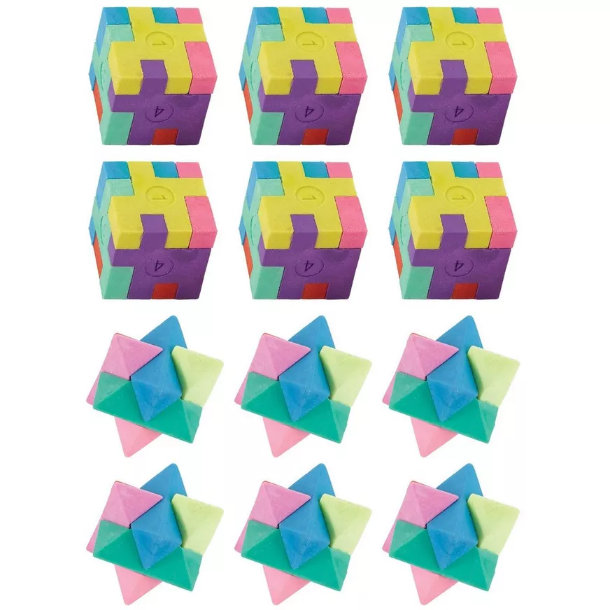 Puzzle Erasers 12ct â Fun Puzzle & Eraser Party Favors for Kids