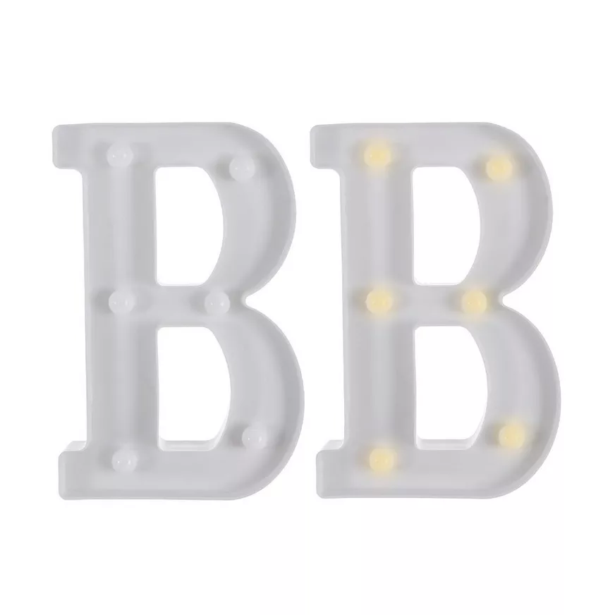 Light-Up Standing Letter B, 8.5in