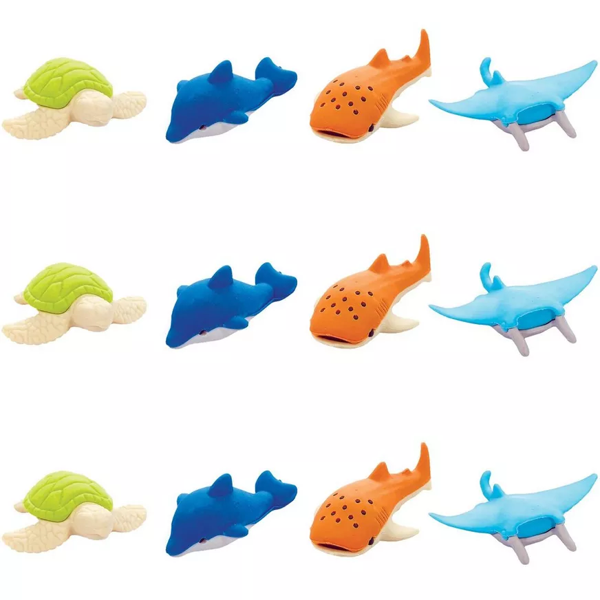 Sea Animal Erasers 12ct â Favors for Kids