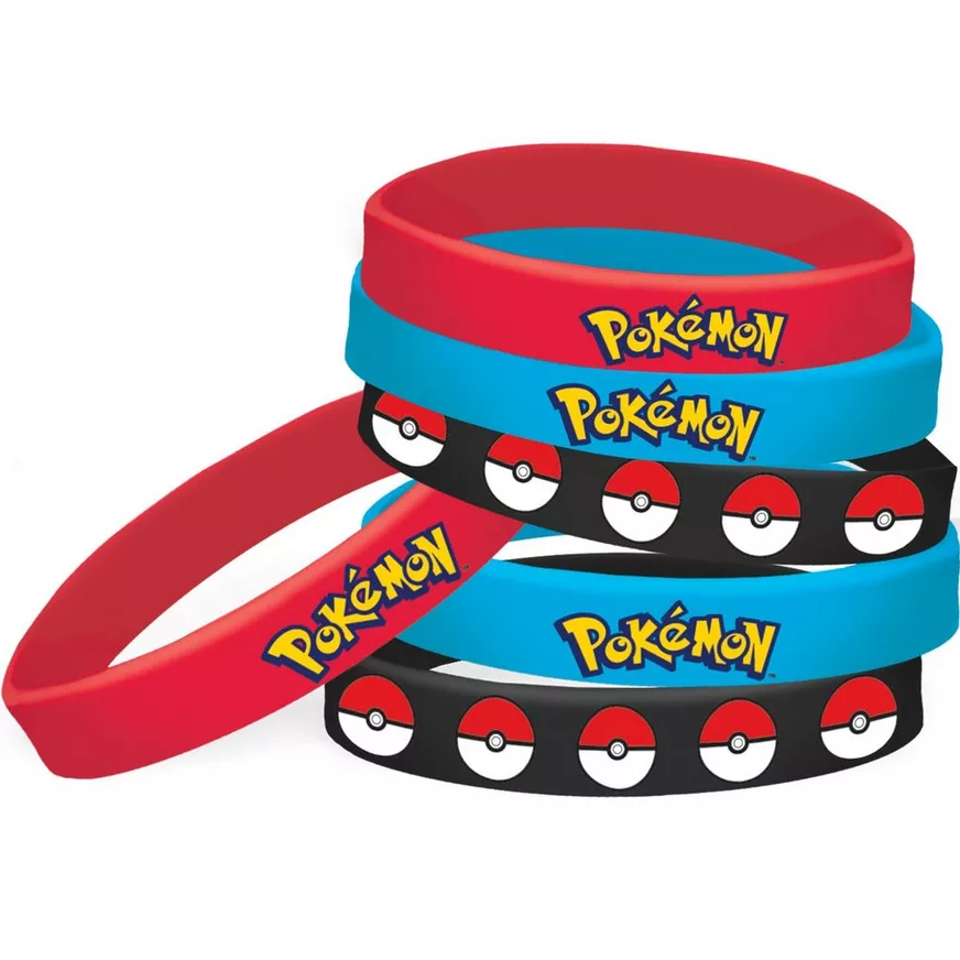 PokÃ©mon Wristbands, 4ct â Party Favors for Kids