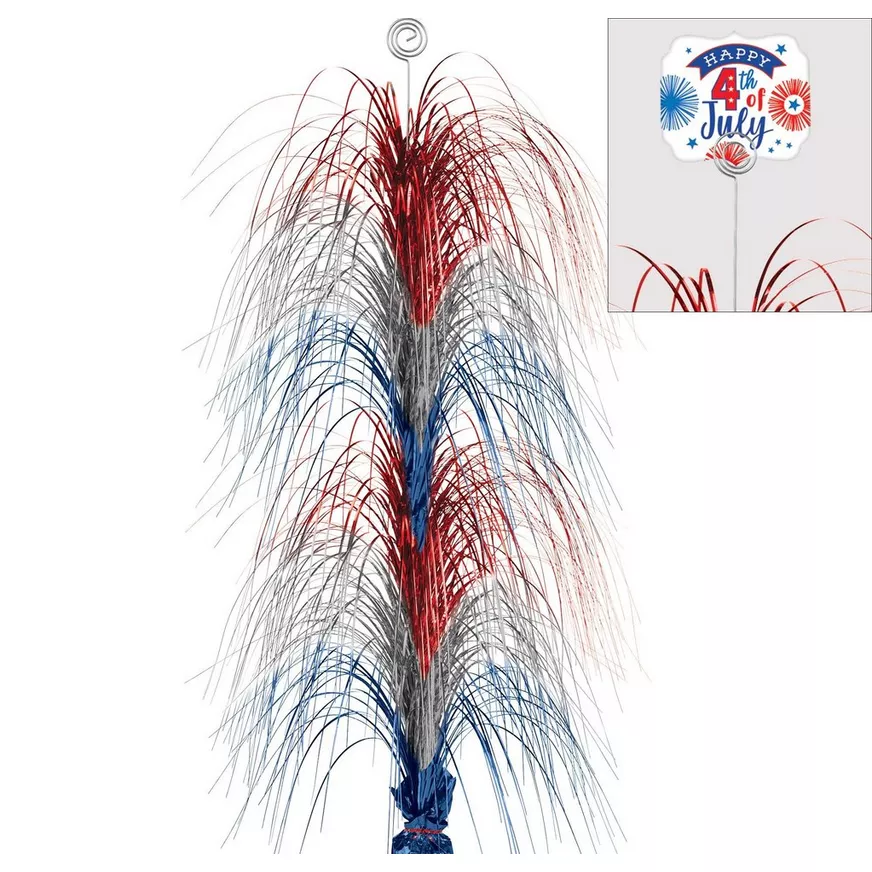 4th of July Table Centerpiece â Giant Foil Spray Decoration, 28in